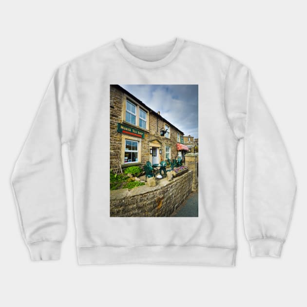 Muker Tea Shop Crewneck Sweatshirt by StephenJSmith